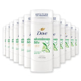 Dove 0% Aluminum Cucumber Green Tea Deodorant - 2.4 oz - 12 Pack