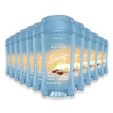 Secret Deodorant 2.6 oz, Cocoa Butter - 12 Pack