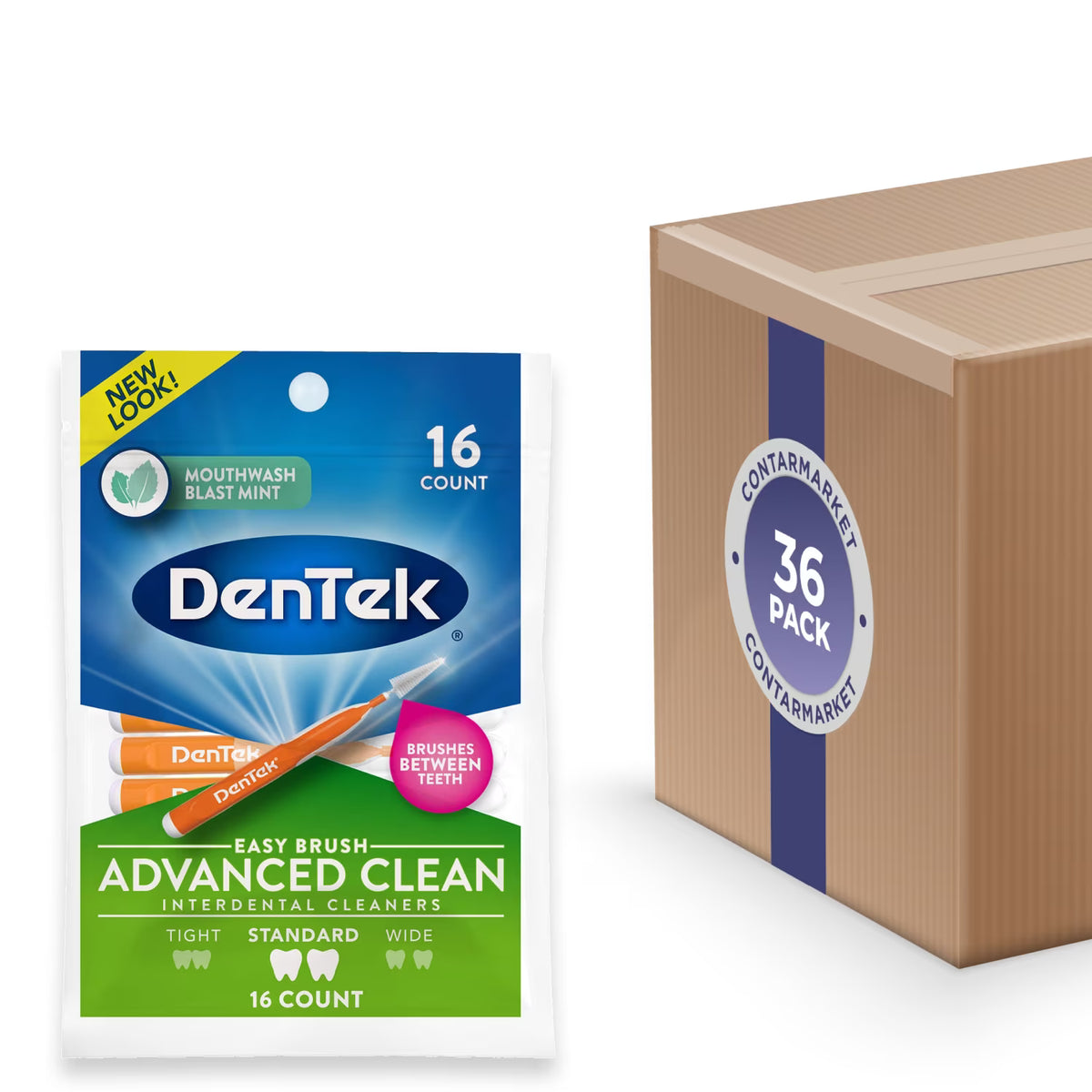 DenTek E-Z Brush Interdental Cleaners - 16 Ct - 36 Pack