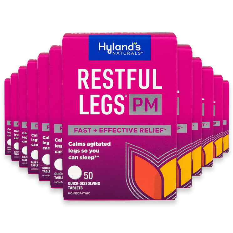 Hyland’s Restful Legs PM Tablets – 50 Count – 24 Pack | Hylands - Pre Order