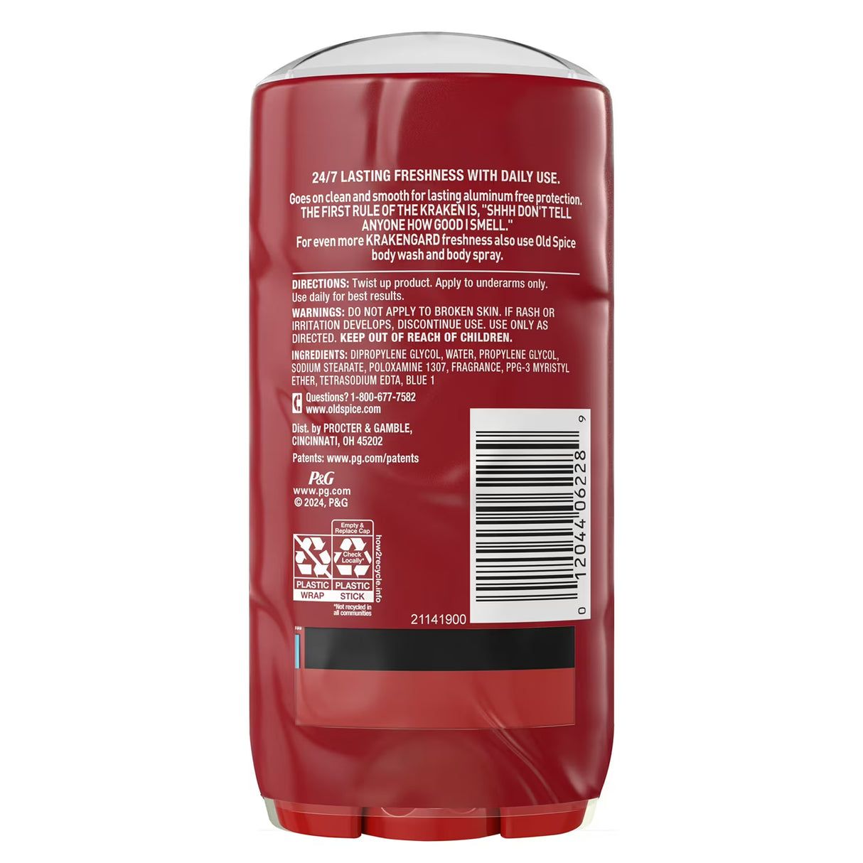 Old Spice Wild Collection Krakengard Deodorant, 3 oz - Twin Pack - 6 Pack