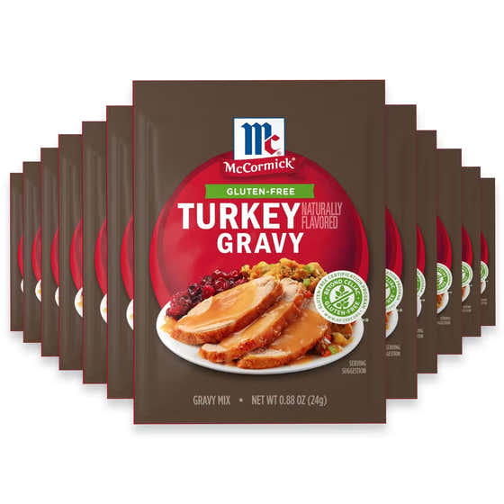McCormick Gluten Free Turkey Gravy Mix, 0.88 oz - 12 Pack | McCormick - member5%