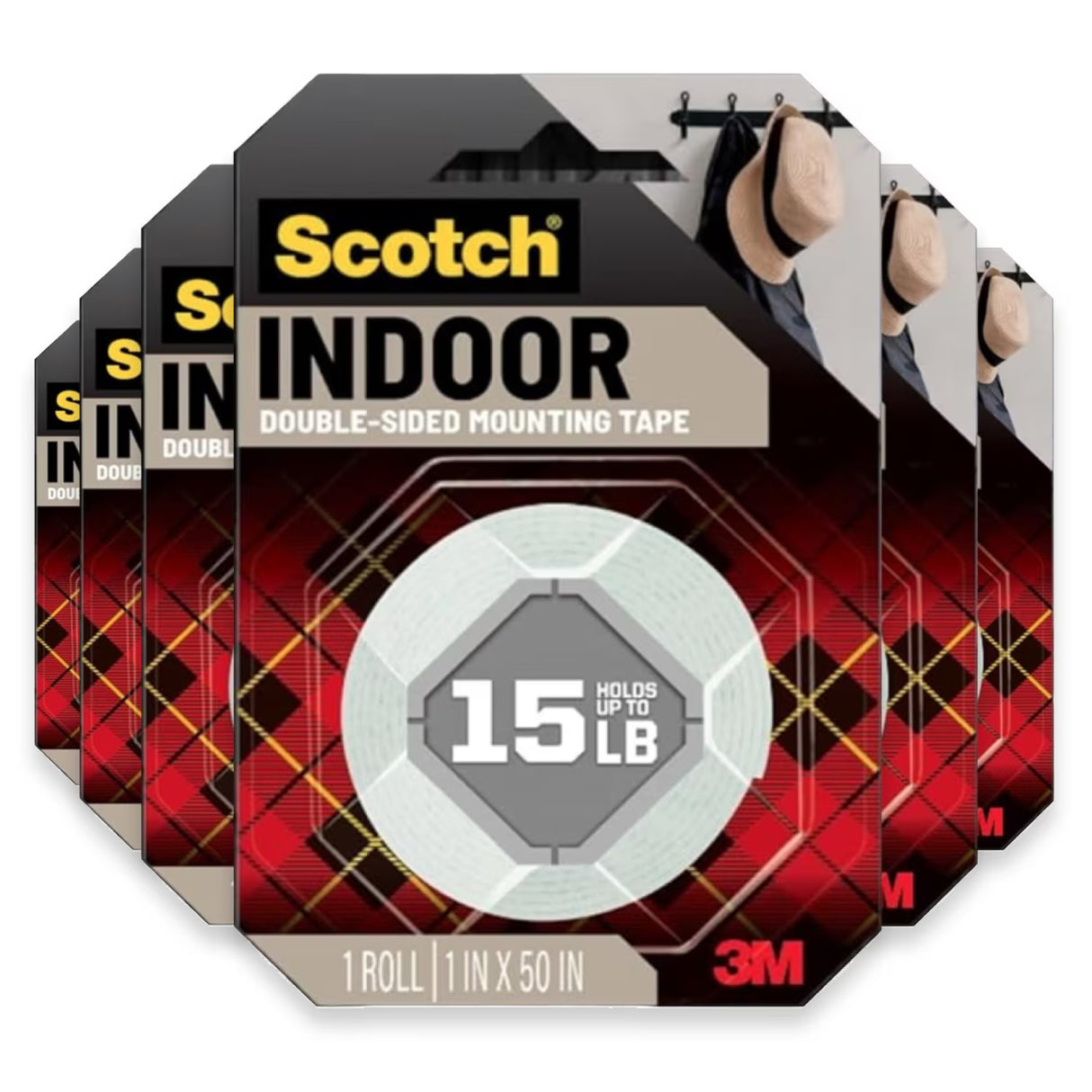 Scotch-Mount Heavy Duty Mounting Tape Indoor Outdoor - 6 Pack