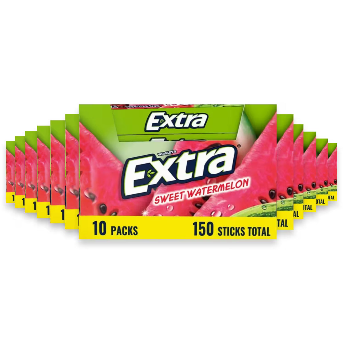 Wrigley's Extra Watermelon Chewing Gum – 15 Pieces – 120 Pack ...