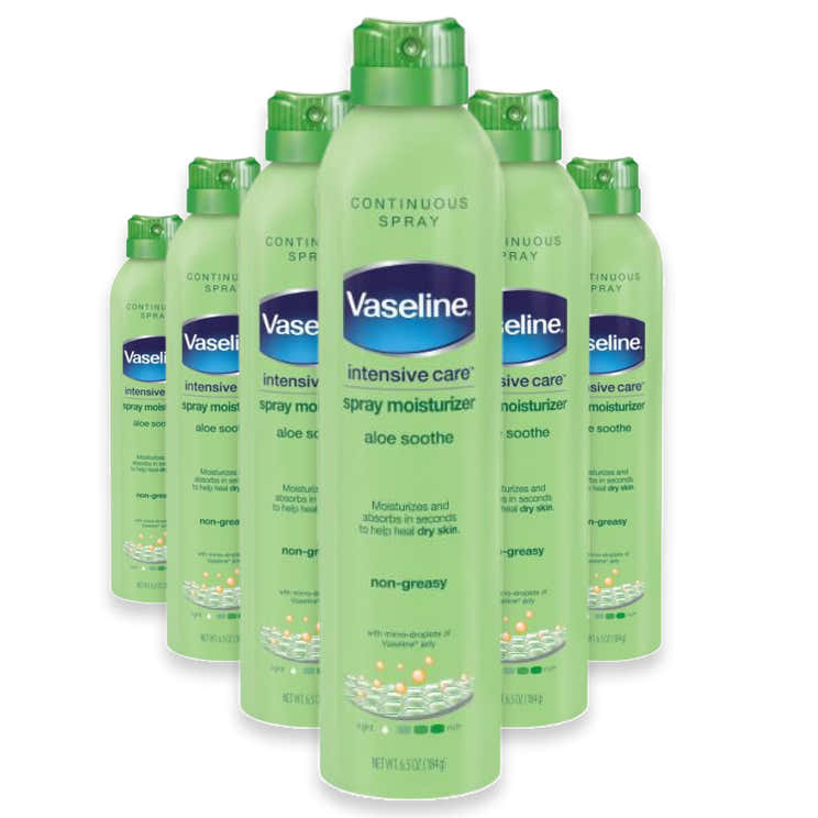 Vaseline Aloe Soothe Spray Moisturizer 6.5 oz - 6 Pack | Vaseline - Pre Order