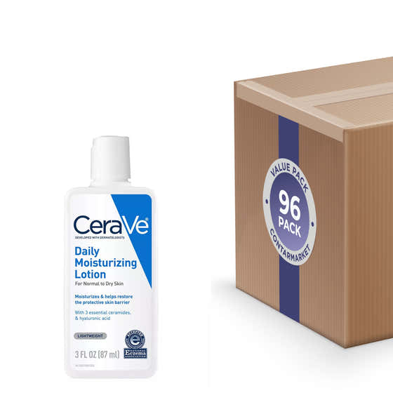CeraVe - Daily Moisturizing Face and Body Lotion for Normal to Dry Skin - 3 Oz - 96 Pack | CeraVe - Skincare