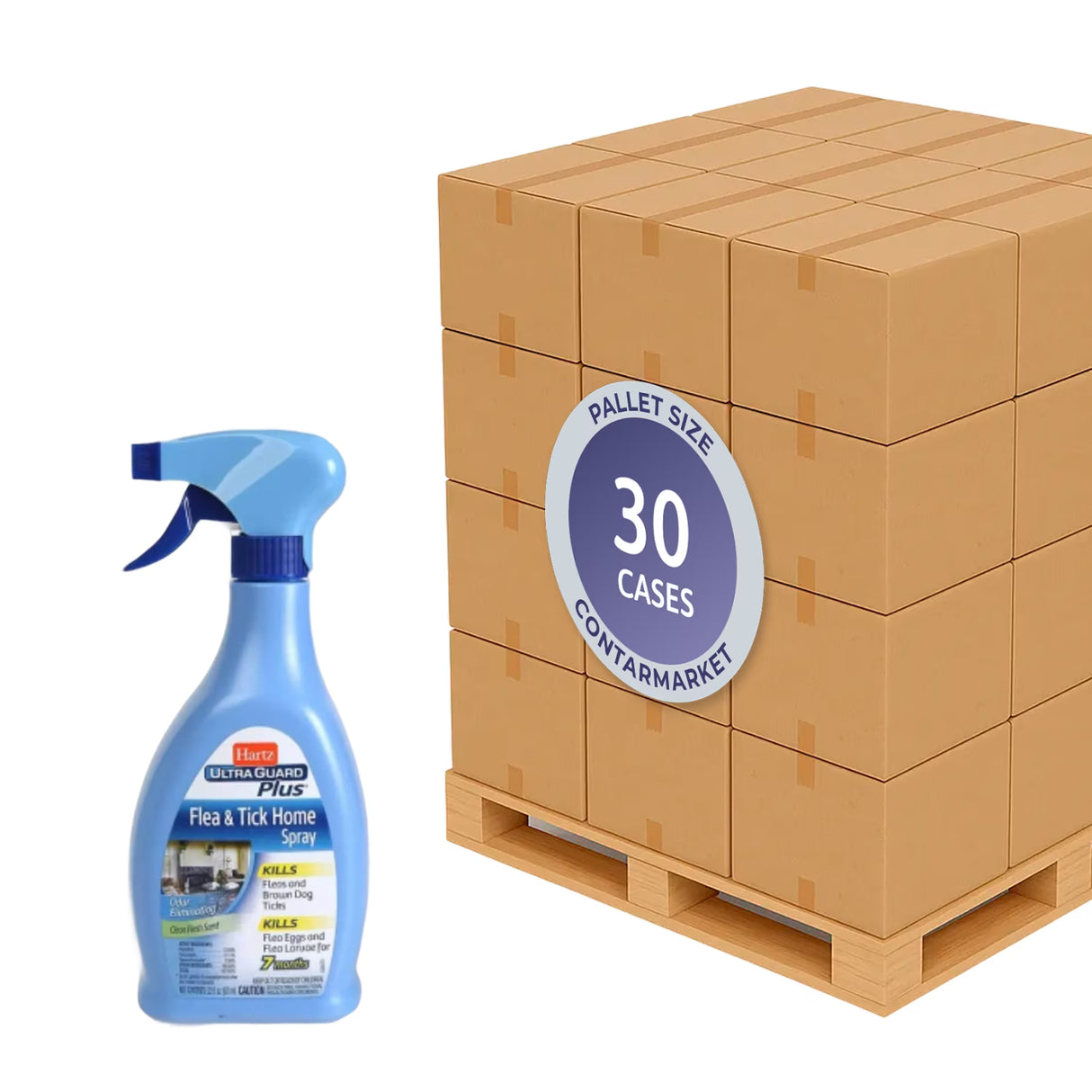 Hartz - UltraGuard Flea & Tick Dog Spray - 16 oz - 30 Pack