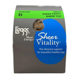 L'eggs - Sheer Energy Medium Support Compression Tights, Suntan, Size B - 60 Pack