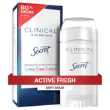 Secret Clinical Strength Sport Fresh Soft Solid Antiperspirant Deodorant - 2.6 oz - 12 Pack