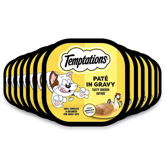 Temptations Wet Cat Food Paté Chicken – 3.5 oz – 24 Pack | Temptations - Pet Supplies