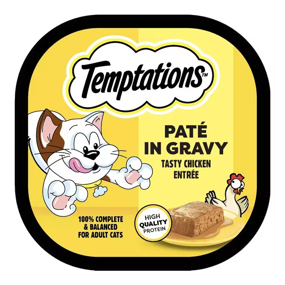 Temptations Wet Cat Food Paté Chicken – 3.5 oz – 24 Pack