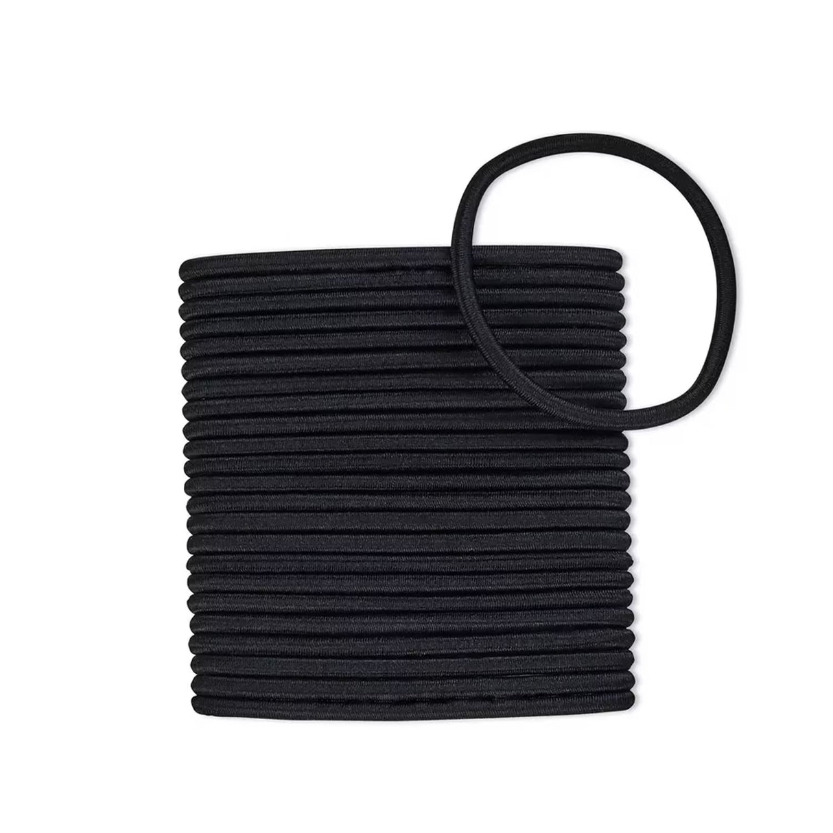 Scünci No Damage Heavy Duty Hair Ties Black 5mm - 24 Ct - 48 Pack