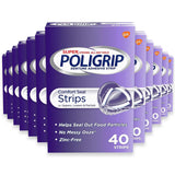 Super Poligrip Comfort Seal Denture Adhesive Strips - 40 Ct - 24 Pack