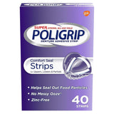 Super Poligrip Comfort Seal Denture Adhesive Strips - 40 Ct - 24 Pack