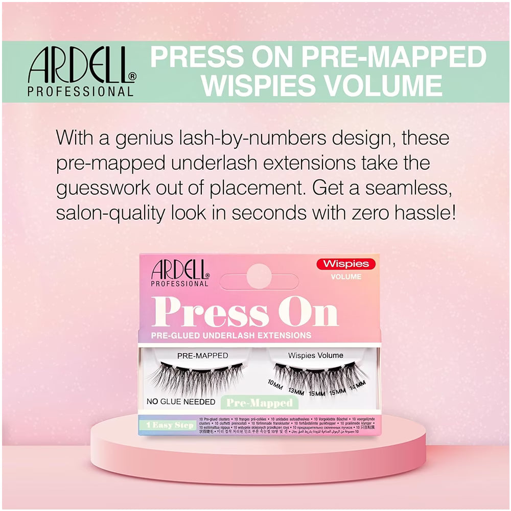 Ardell Press On Pre-Mapped Wispies Volume - 72 Pack