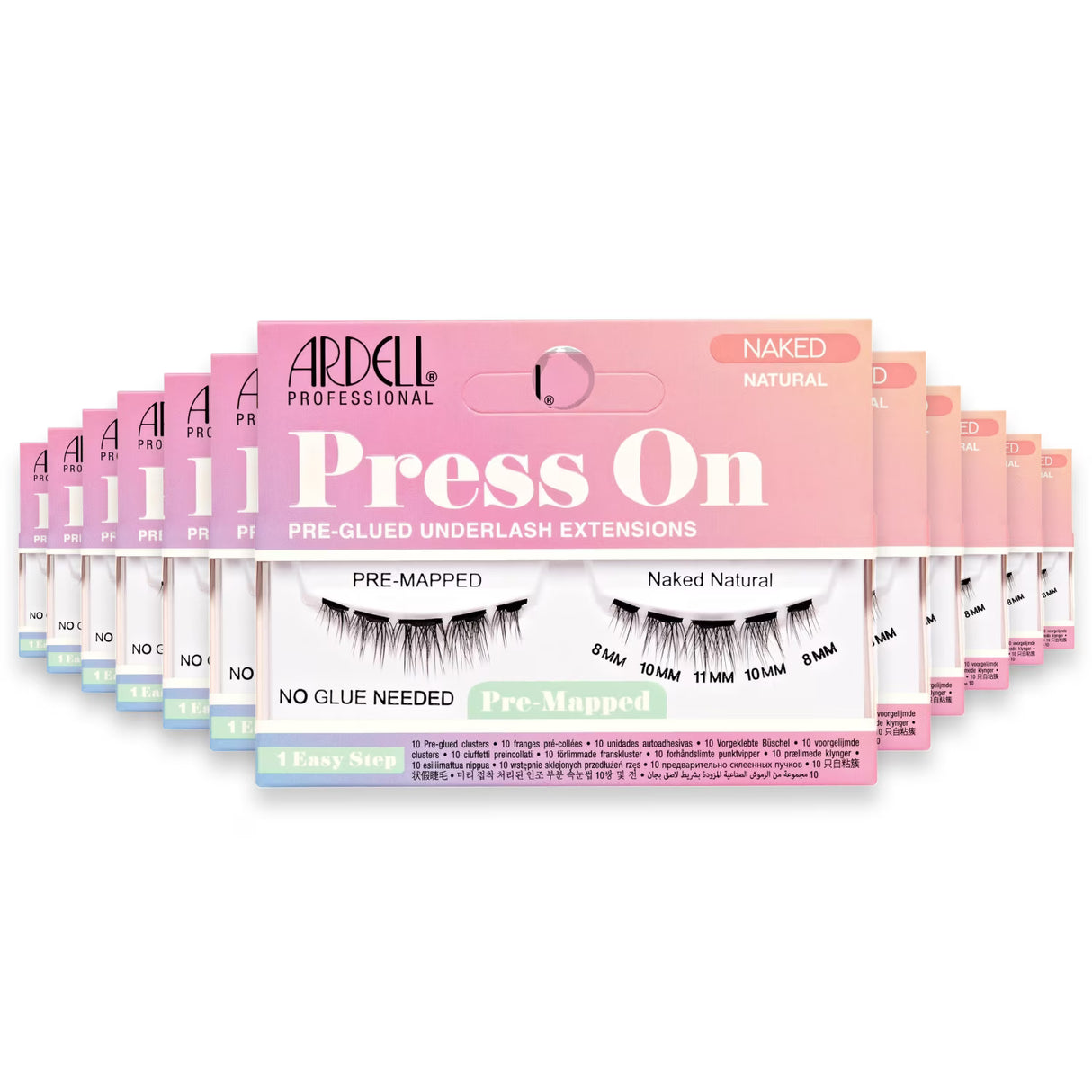 Ardell Press On Pre-Mapped Naked Natural - 72 Pack