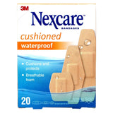 Nexcare Waterproof Cushioned Foam Bandages, Assorted Sizes, 20 Ct - 24 Pack