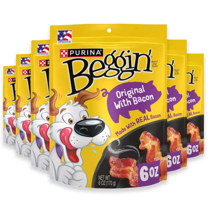 Purina Beggin’ Strips Dog Treats Original Flavor – 6 oz – 6 Pack | Purina - Pre Order