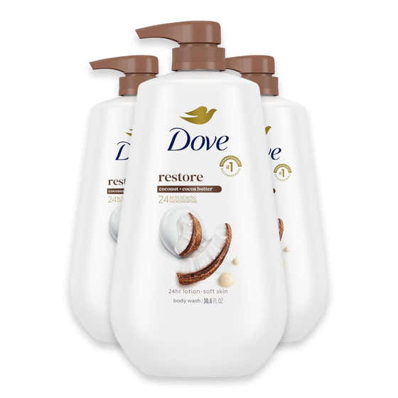 Dove Restoring Coconut &amp; Cocoa Butter Moisturizing Body Wash - 30.6 oz - 3 Pack | Dove - Dove