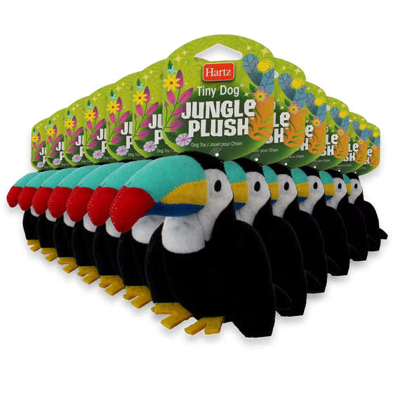Hartz Jungle Plush Tiny Dog Toy – Assorted Styles – 48 Pack | Hartz - hartz