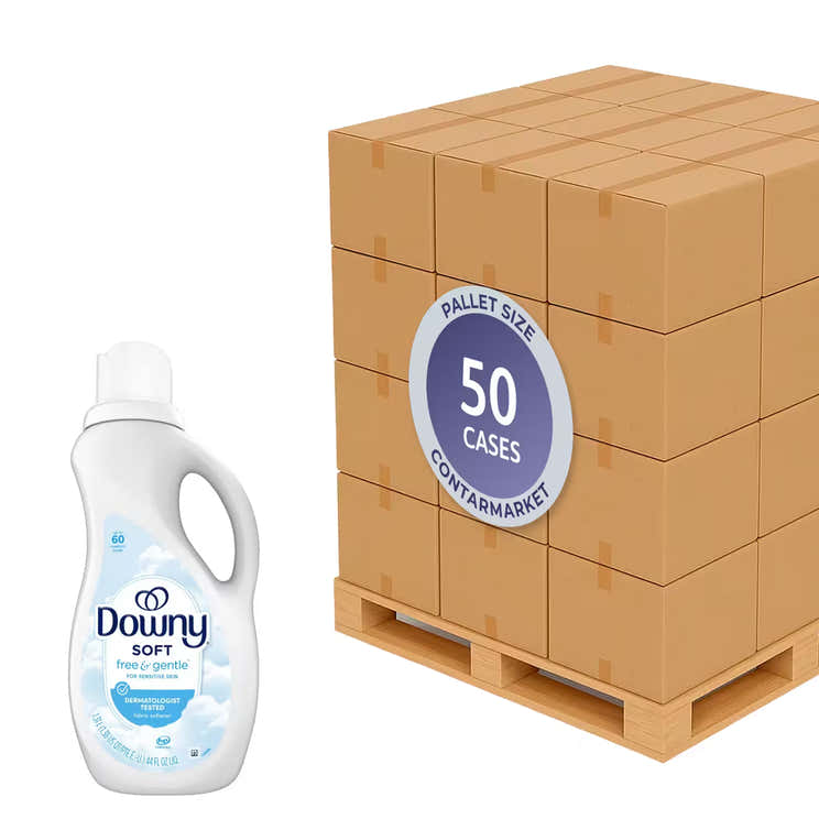 Downy Liquid Free &amp; Gentle  – 44.0 Oz – 6 Pack - 50 cases pallet | Downy - Pallets