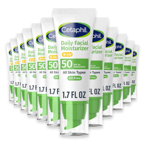 Cetaphil Daily Facial Moisturizer SPF 50+ Sunscreen 1.7 fl oz - 12 Pack | Cetaphil - cetaphil
