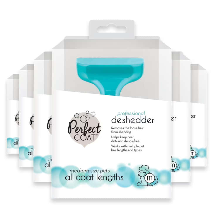 Perfect Coat Deshedding Tool For Pets – Medium Size – 6 Pack | Perfect Coat - Pre Order