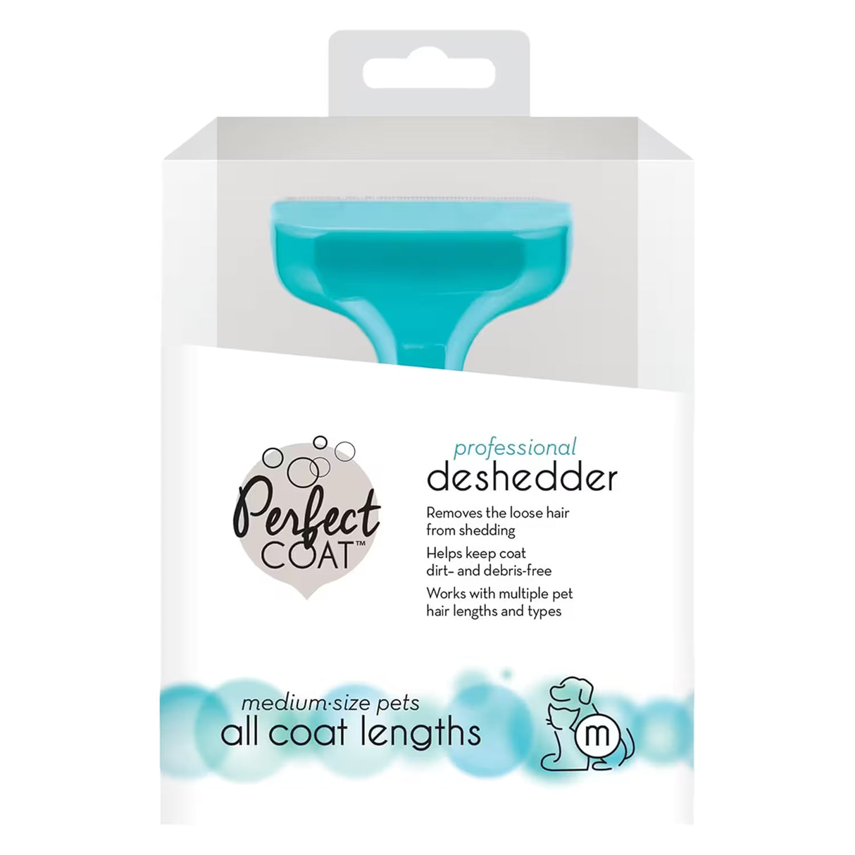 Perfect Coat Deshedding Tool For Pets – Medium Size – 6 Pack