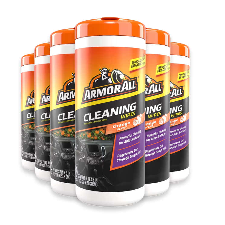 Armor All Protectant Cleaning Wipes Orange 25 Ct - 6 Pack | Armor All - Pre Order