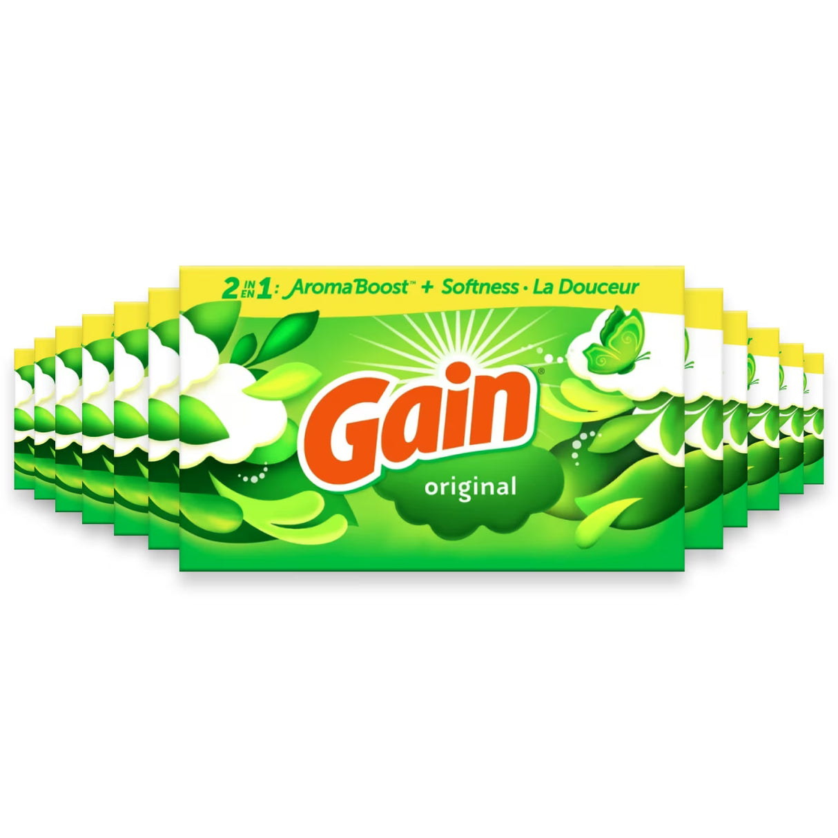 Gain Dryer Sheets Original Scent, 34 Ct - 12 Pack