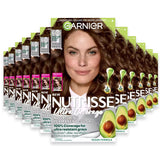 Garnier Nutrisse Ultra Coverage Permanent Hair Color Kit, #600 Ultimate Light Natural Brown - 12 Pack