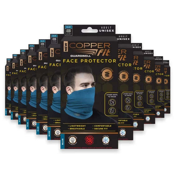 Copper Fit Guardwell Face Mask – Blue - 12 Pack | Copper Fit - Clothing &amp; Accesories