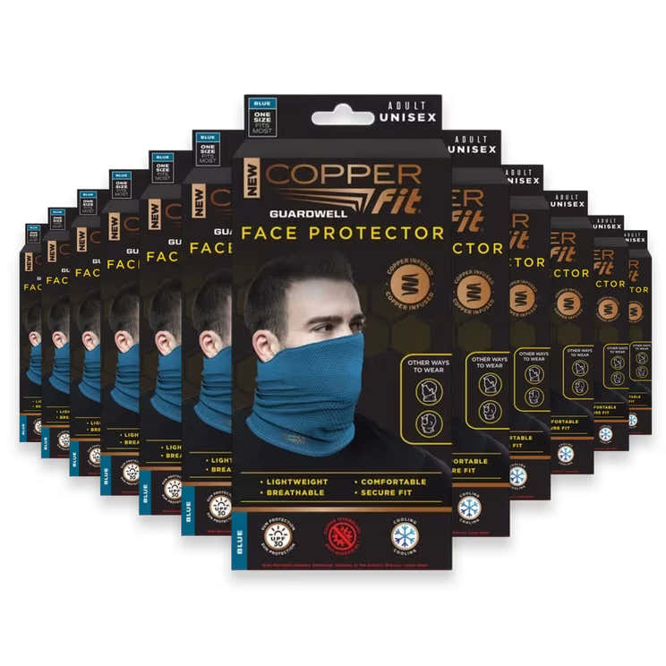 Copper Fit Guardwell Face Mask – Blue - 12 Pack | Copper Fit - Pre Order
