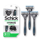 Schick Hydro5 Sensitive Disposable Razors - 3 Ct - 12 Pack