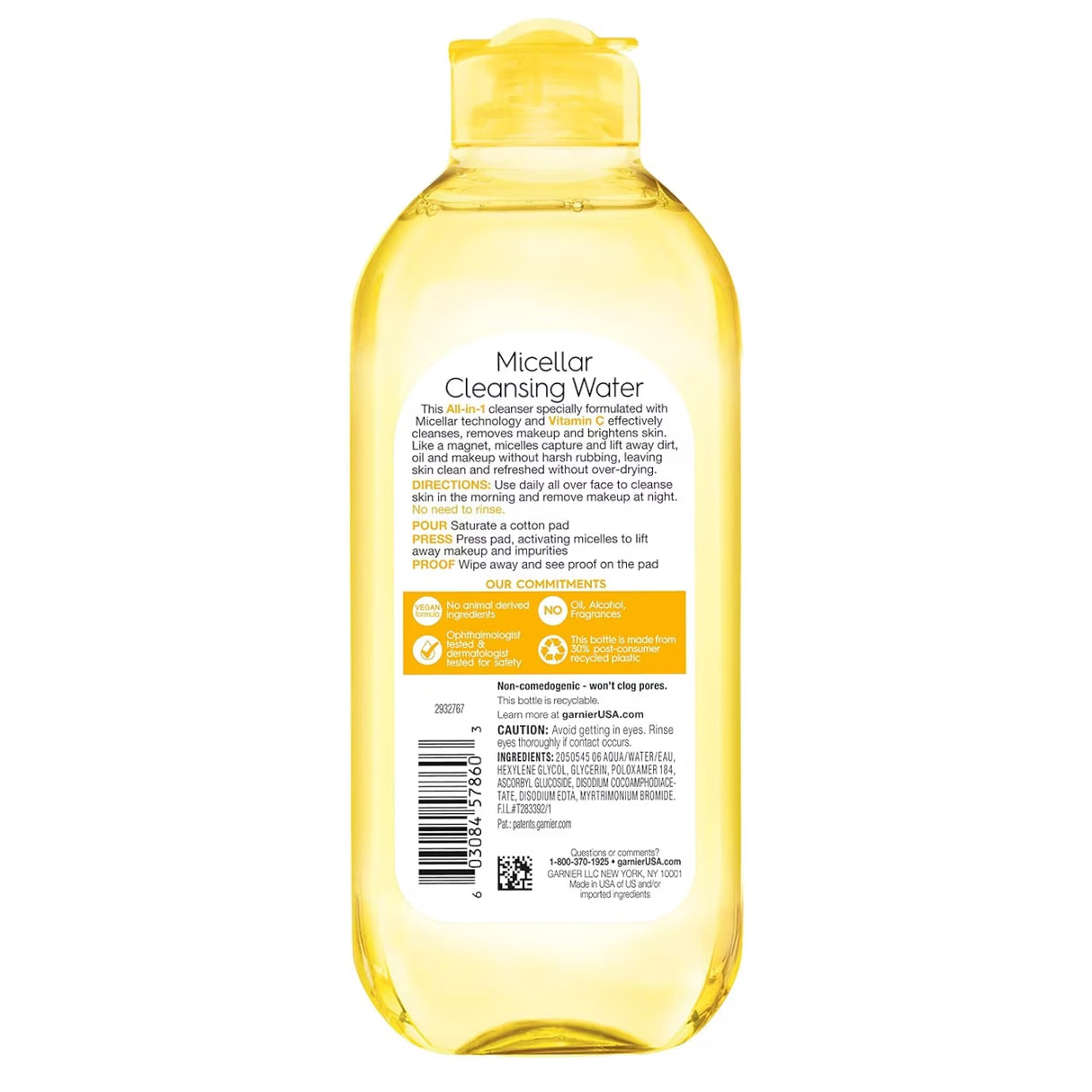 Garnier SkinActive Micellar Vitamin C Water - 13.5 oz - 12 Pack