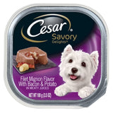 Cesar Savory Delights Wet Dog Food Filet Mignon, Bacon & Potato – 3.5 oz – 24 Pack
