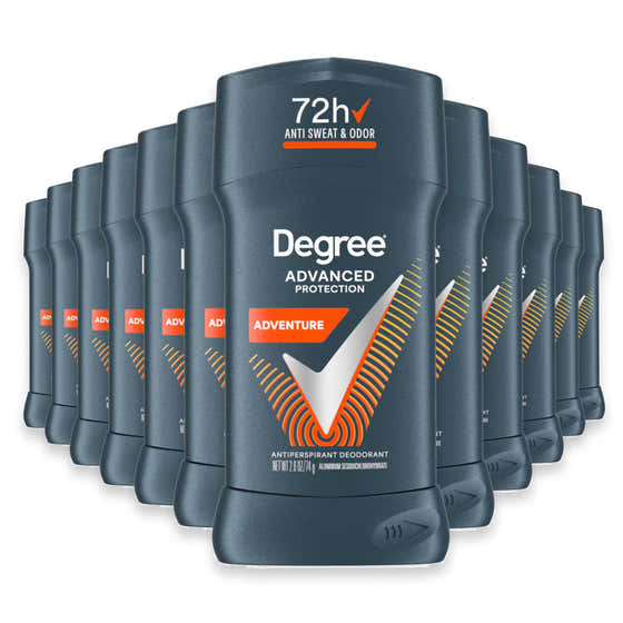 Degree Men Antiperspirant Deodorant Stick 2.6 oz - Adventure - 12 Pack | Degree - Deodorants &amp; Antiperspirants