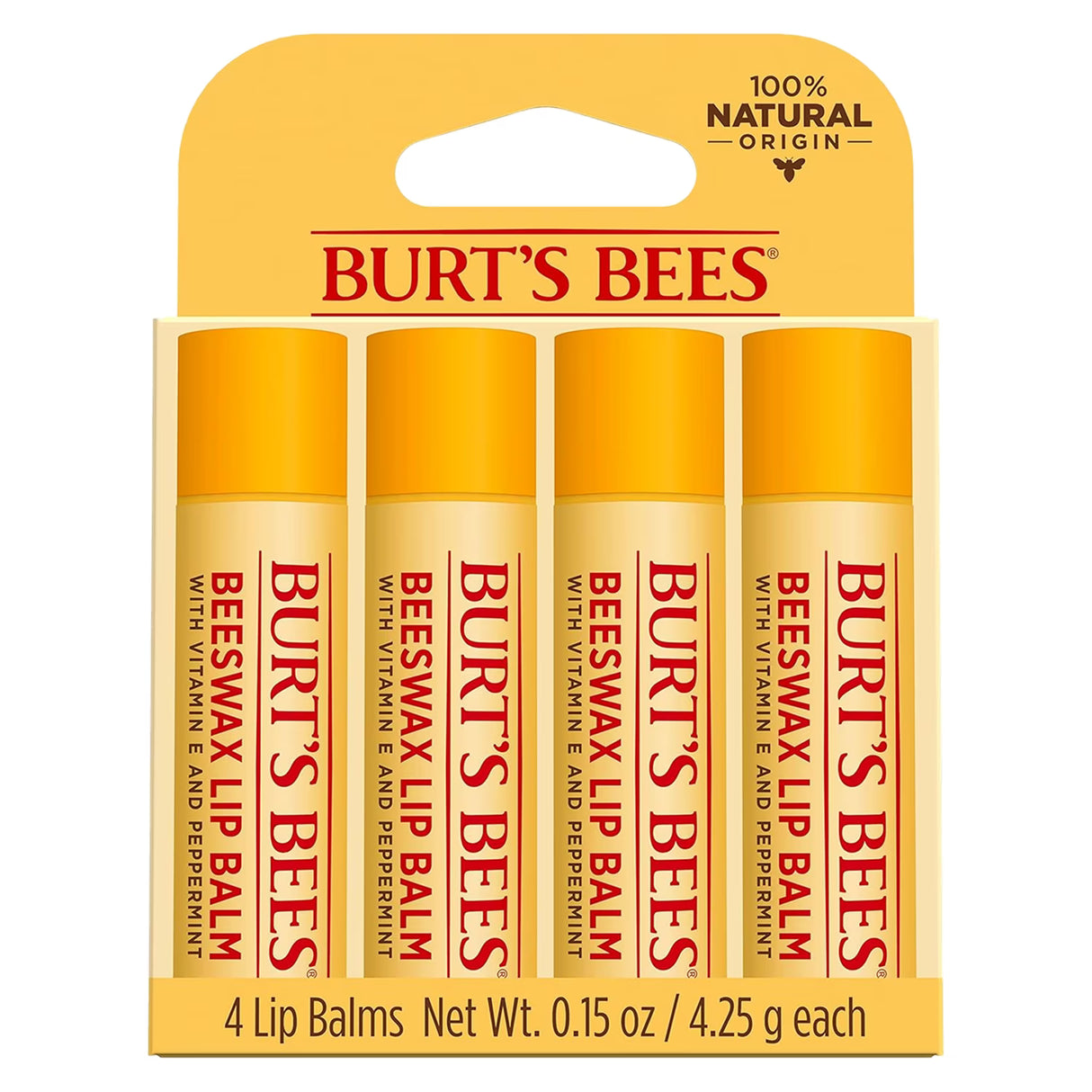 Burt’s Bees Lip Balm, 0.15oz - 4 Ct - 12 Pack