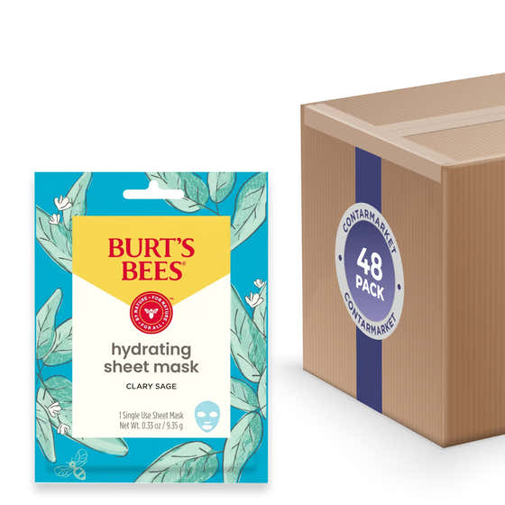 Burt's Bees Hydrating Sheet Mask with Clary Sage - 48 Pack | Burt's Bees - New Arrivals