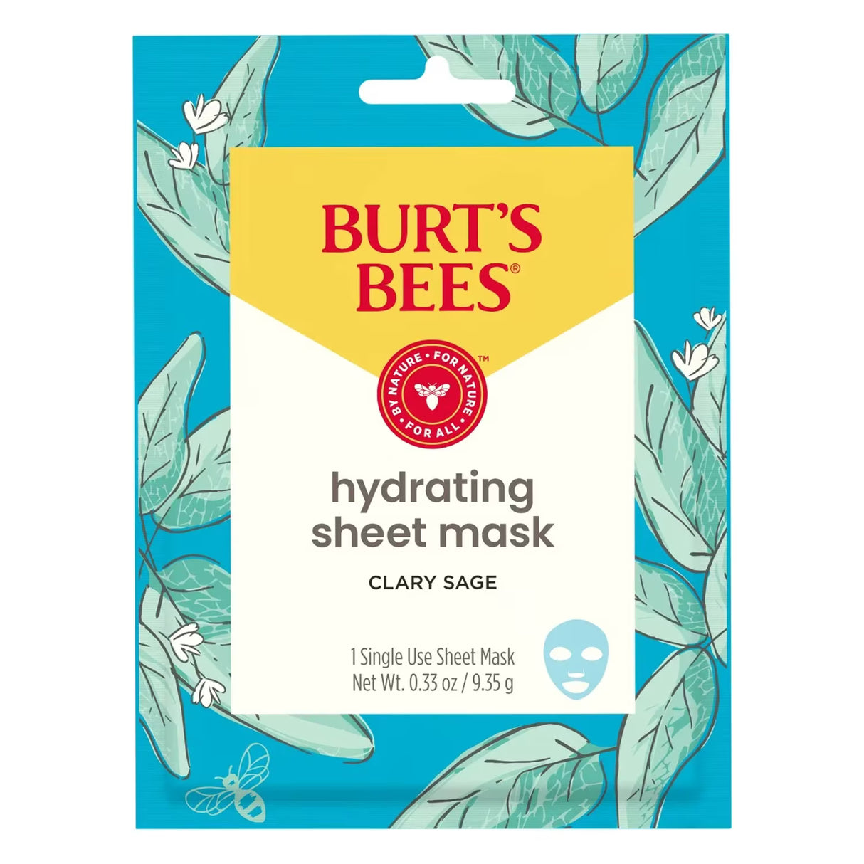 Burt's Bees Hydrating Sheet Mask with Clary Sage - 48 Pack