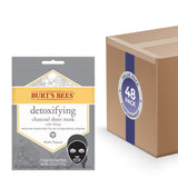 Burt's Bees Detoxifying Charcoal Sheet Mask – Single Use – 48 Pack