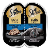 Sheba Perfect Portions Wet Cat Food Cuts in Gravy Tender Trout Entrée 2.6 oz - 12 Pack