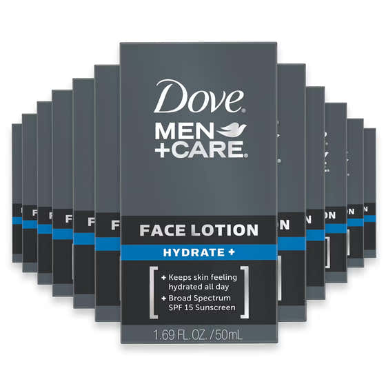 Dove Men+Care Hydrate+ Face Lotion - 1.69 oz - 12 Pack | Dove - Dove