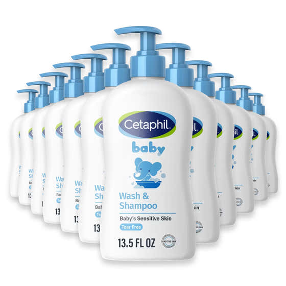 Cetaphil Baby Wash &amp; Shampoo with Calendula 13.5 fl - 12 Pack | Cetaphil - cetaphil