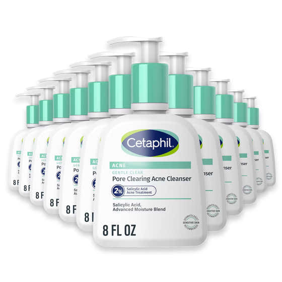 Cetaphil Gentle Clear Clarifying Acne Cream Cleanser - 8 oz - 12 Pack | Cetaphil - cetaphil