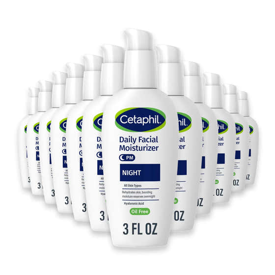 Cetaphil Night Cream Face Moisturizer with Hyaluronic Acid - 3 oz - 12 Pack | Cetaphil - cetaphil