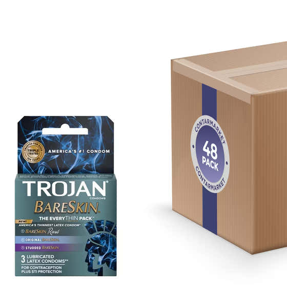 Trojan BareSkin EveryThin Condoms 3ct - 48 Pack | TROJAN - New Arrivals
