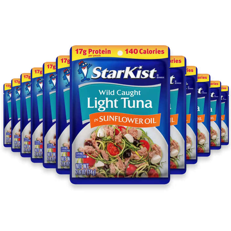 StarKist Chunk Light Tuna in Sunflower Oil Pouch – 2.6 oz – 24 Pack | StarKist - Pre Order