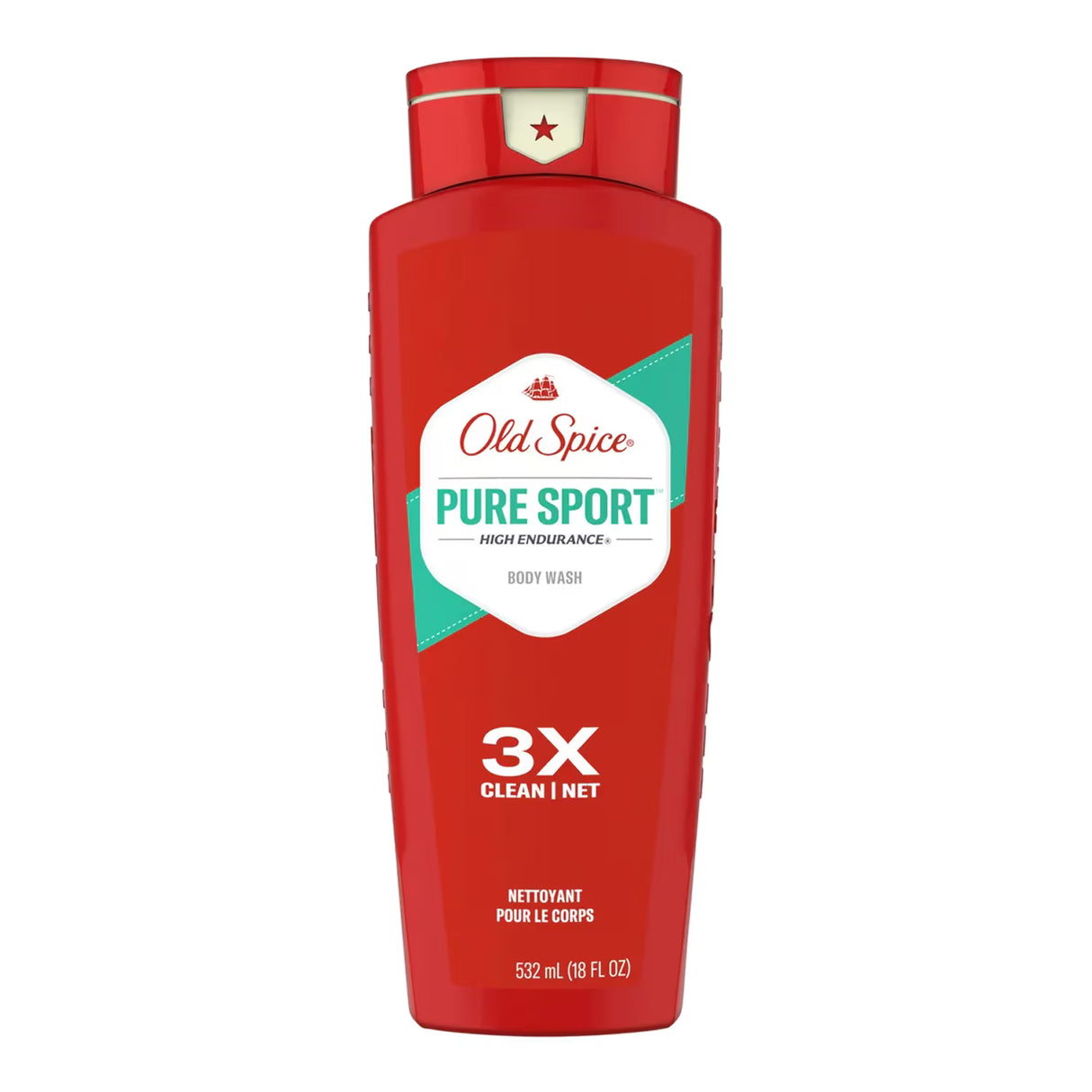 Old Spice High Endurance Pure Sport Body Wash - 18 oz - 4 Pack