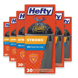 Hefty Cinch Sak Large Trash Bags 33 Gallon – 20 Count – 6 Pack